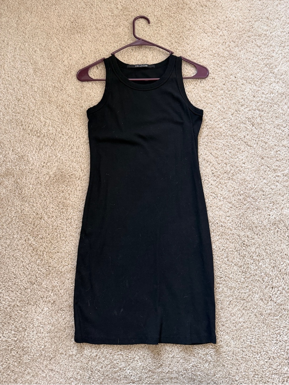 Vero Moda Black Ribbed Tank Mini Dress